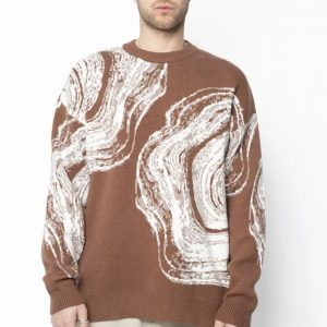 PULL À COL ROND IMPRIMÉ